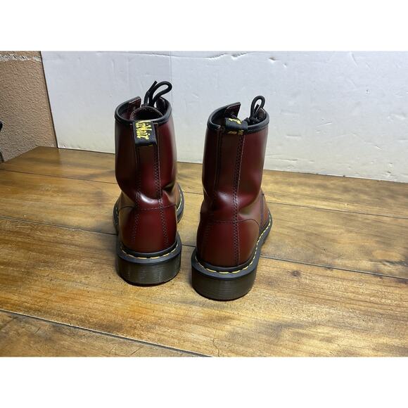 Dr. Martens Newton 1460 Air Wair Boot Cherry Leather US 6M 7W - Picture 4 of 10